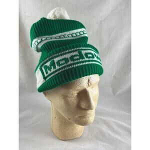 Modown Knit Beanie Hat Trucker Farmer Agriculture Seeds Advertising Vintage